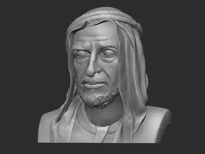 Sheikh Zayed Sculpture Bust