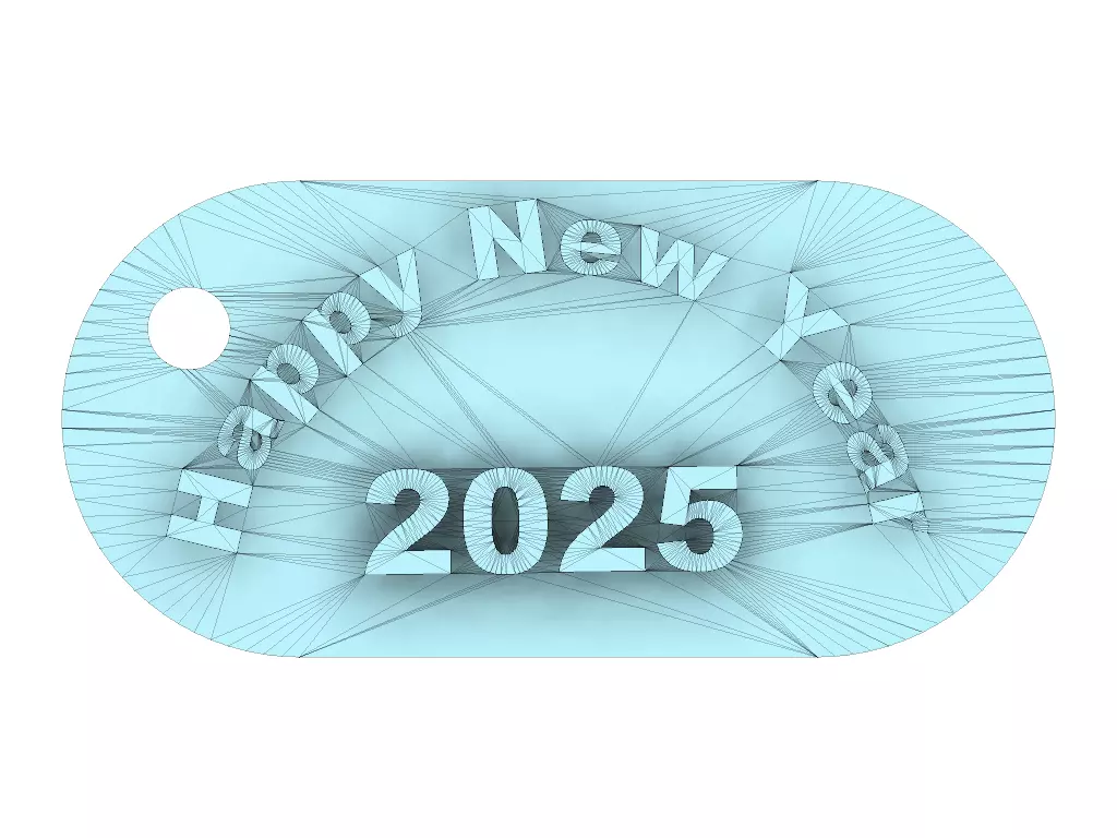 2025 Key Chain 3D print model_0