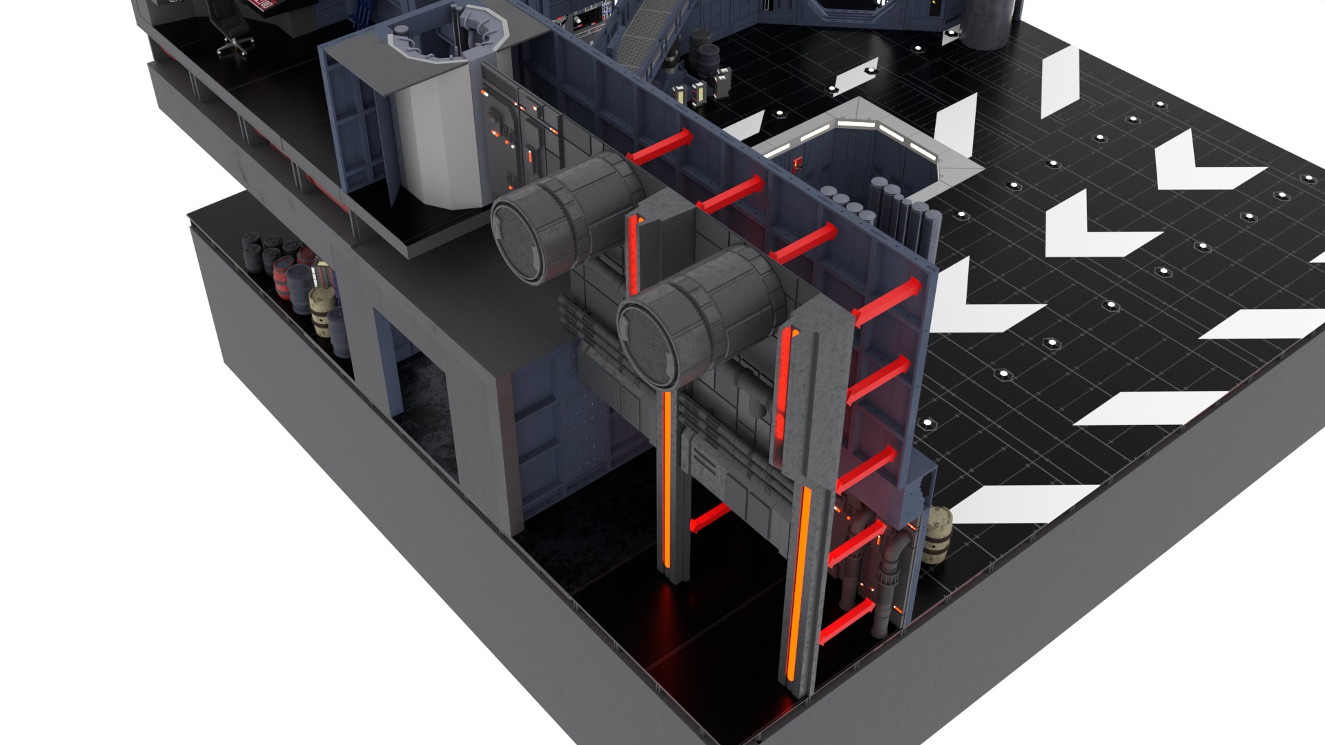 Set 1c - Death Star Control Engineering 1-6 scale Hottoys 3D print model_74