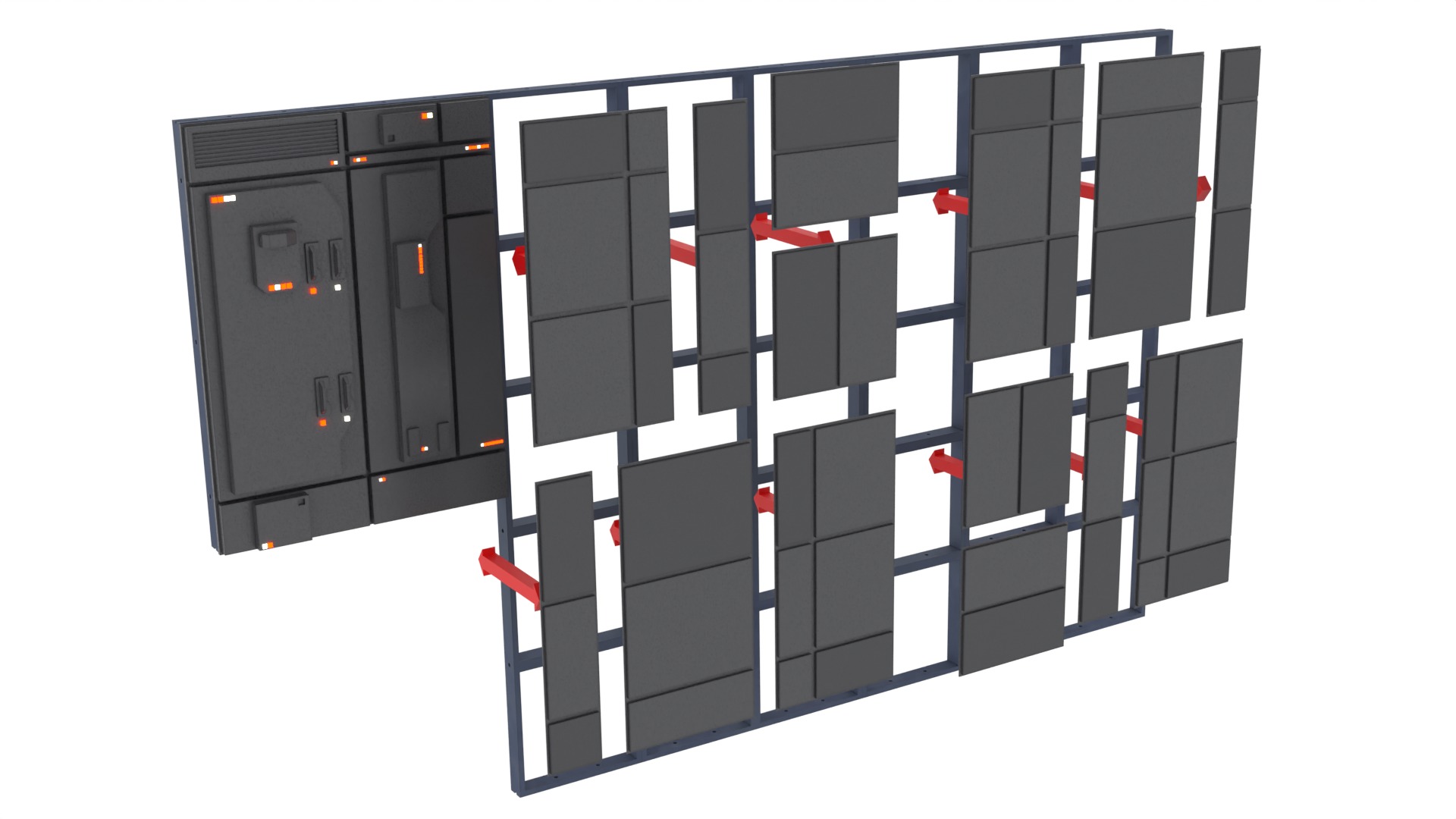 Set 1c - Death Star Control Engineering 1-6 scale Hottoys 3D print model_73