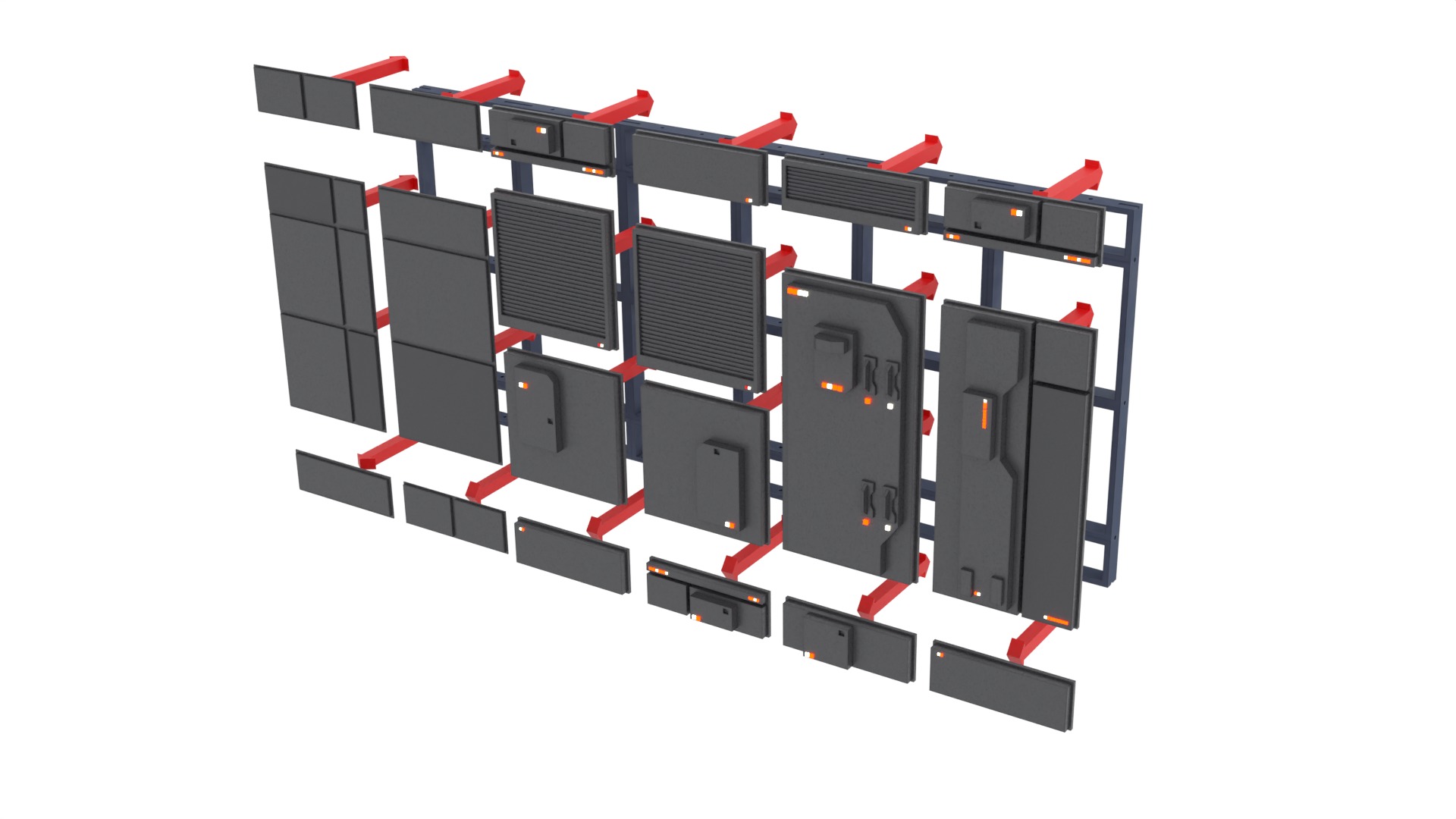 Set 1c - Death Star Control Engineering 1-6 scale Hottoys 3D print model_26