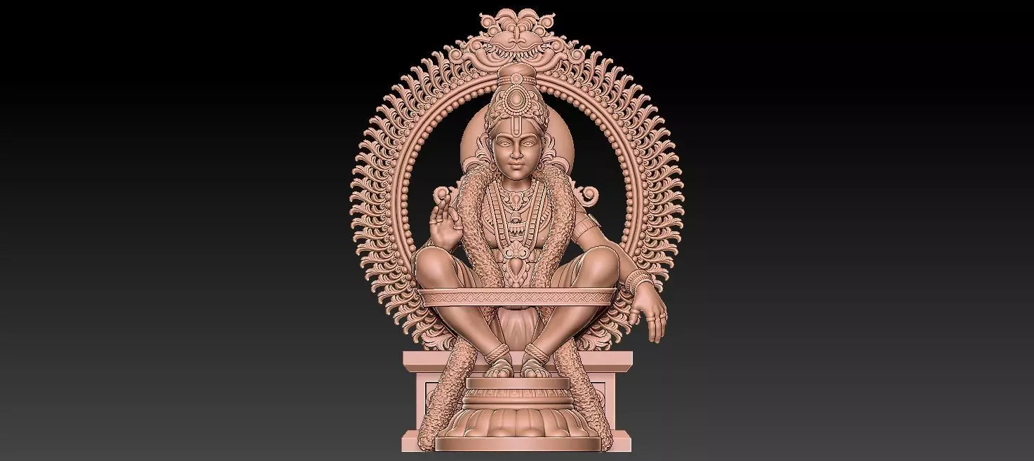 AYYAPPAN 3D STATUE 3D print model  3D print model_0