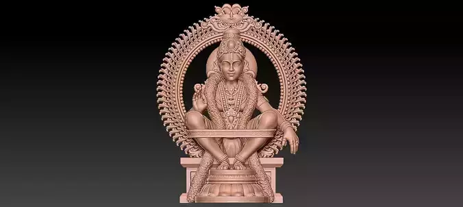 AYYAPPAN 3D STATUE 3D print model 