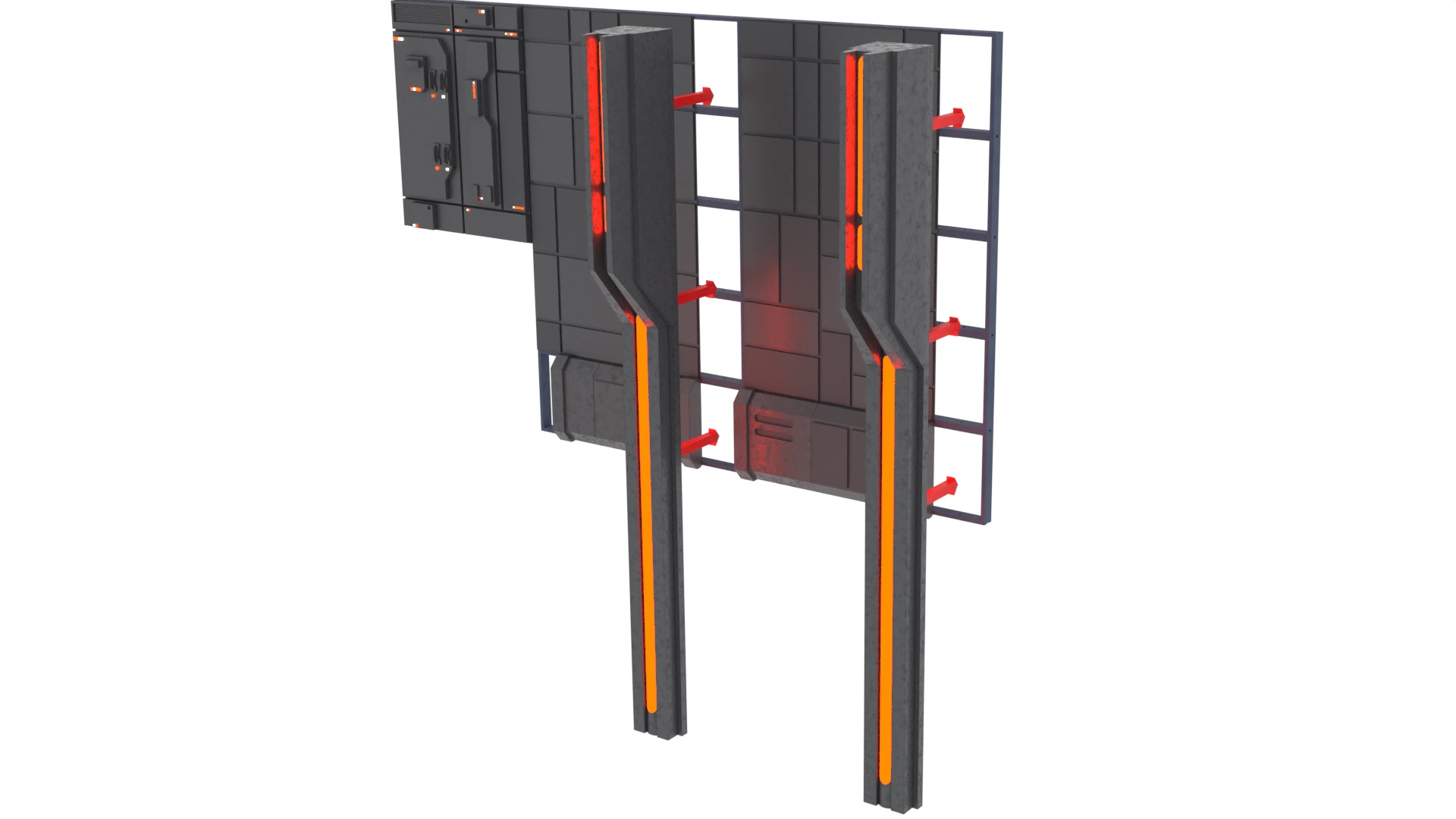 Set 1c - Death Star Control Engineering 1-12 scale Blackseries  3D print model_57