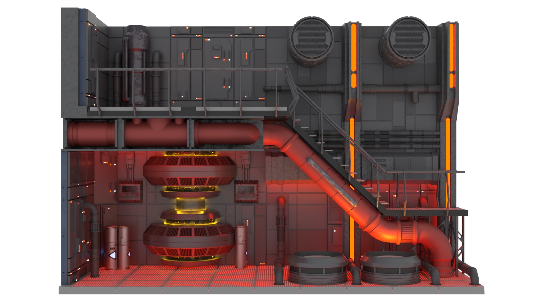 Set 1c - Death Star Control Engineering 1-12 scale Blackseries  3D print model_14