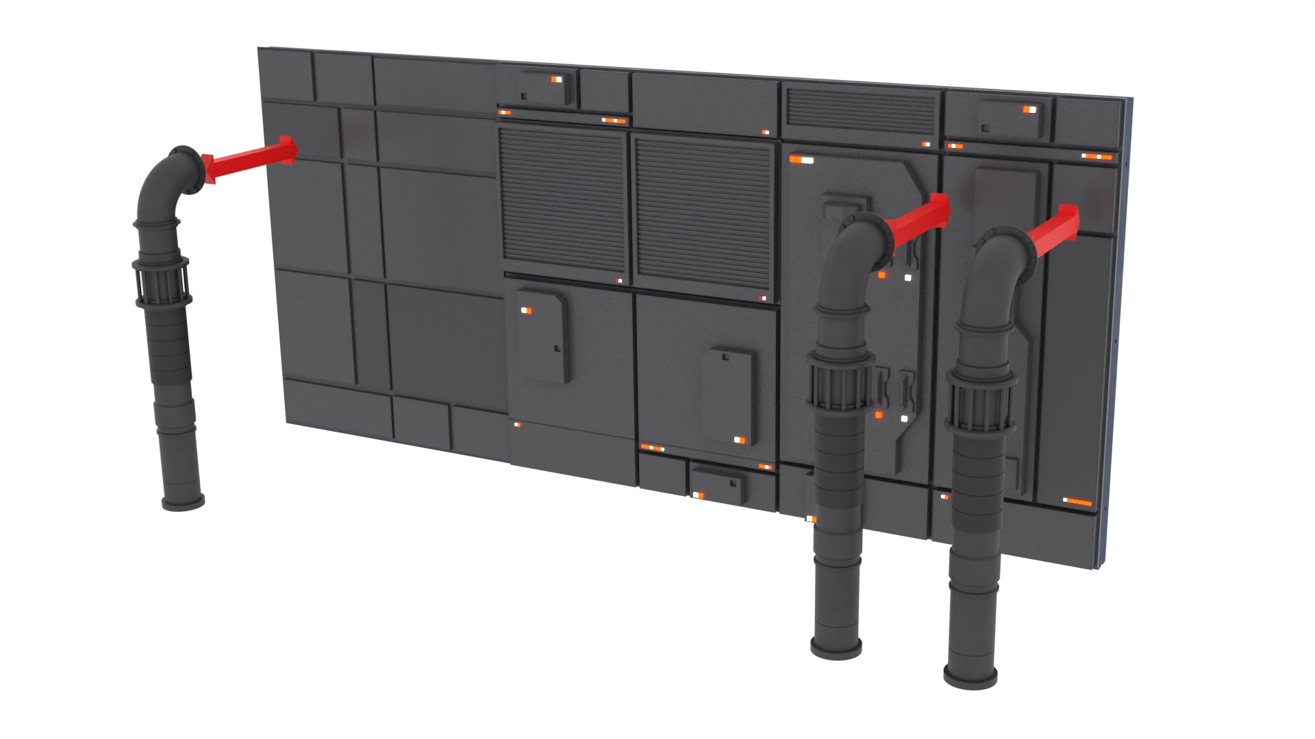 Set 1c - Death Star Control Engineering 1-12 scale Blackseries  3D print model_63