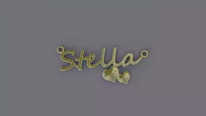Jewelry Necklace Pendant Stella  3D Print 3D print model