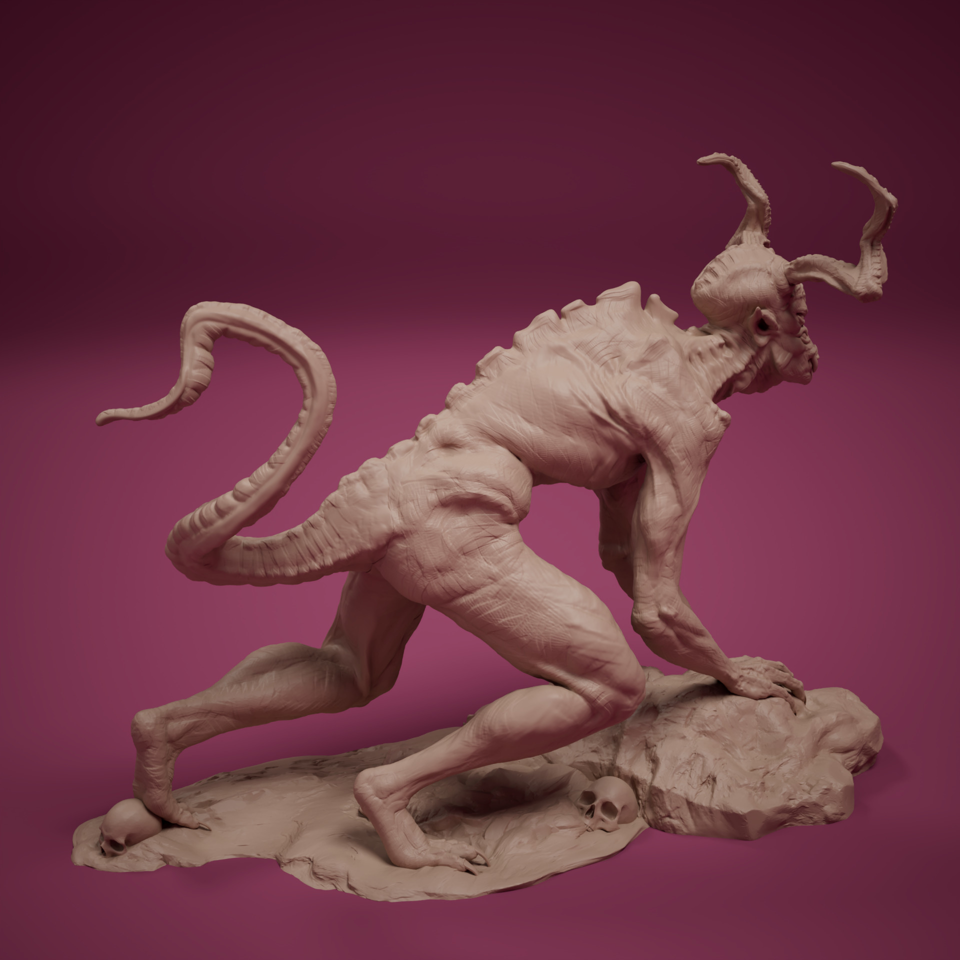 Spawn of the Abyss 3 Resin Creature STL Figures 3D print model_5