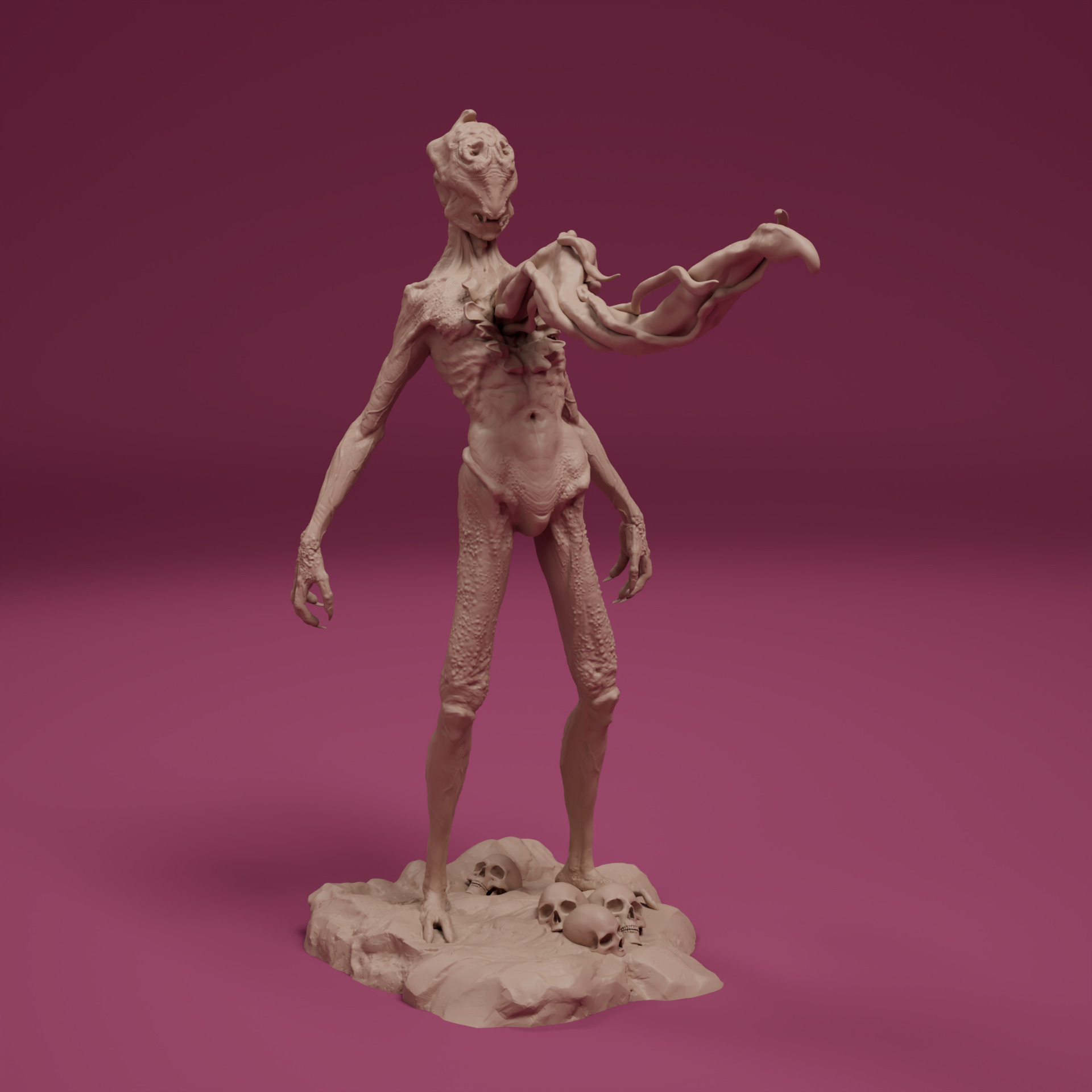 Spawn of the Abyss 3 Resin Creature STL Figures 3D print model_10