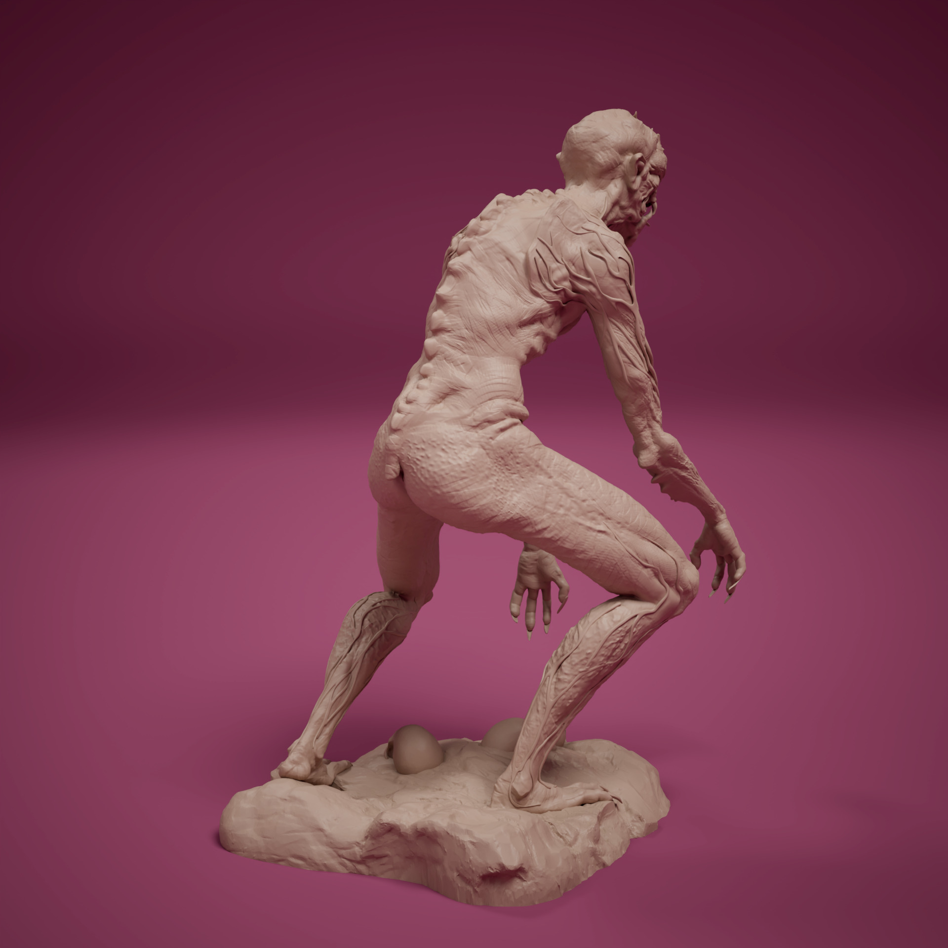 Spawn of the Abyss 3 Resin Creature STL Figures 3D print model_7