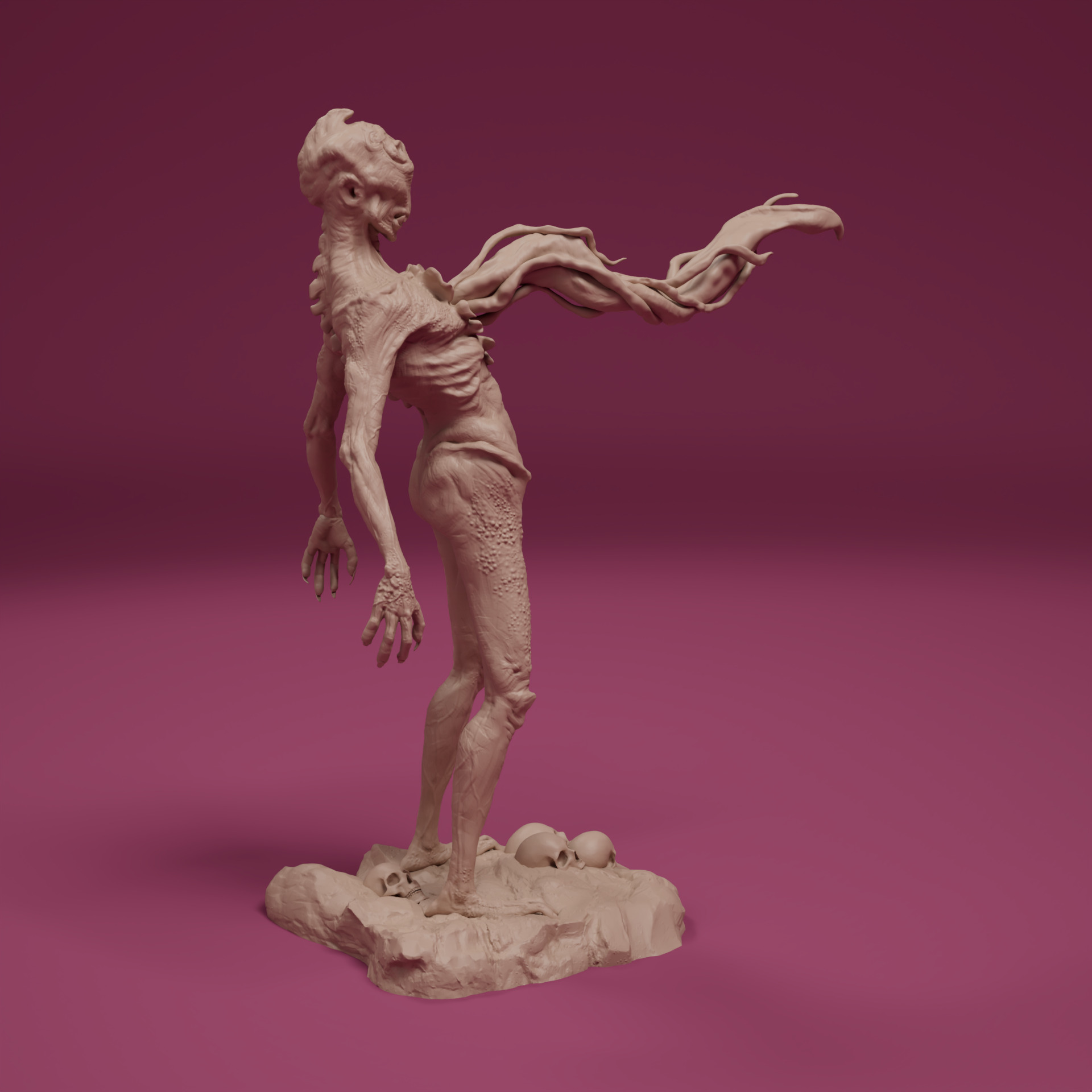 Spawn of the Abyss 3 Resin Creature STL Figures 3D print model_11