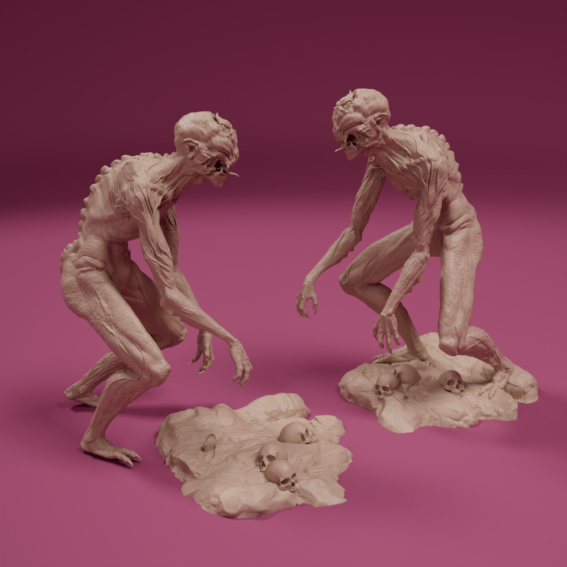 Spawn of the Abyss 3 Resin Creature STL Figures 3D print model_13