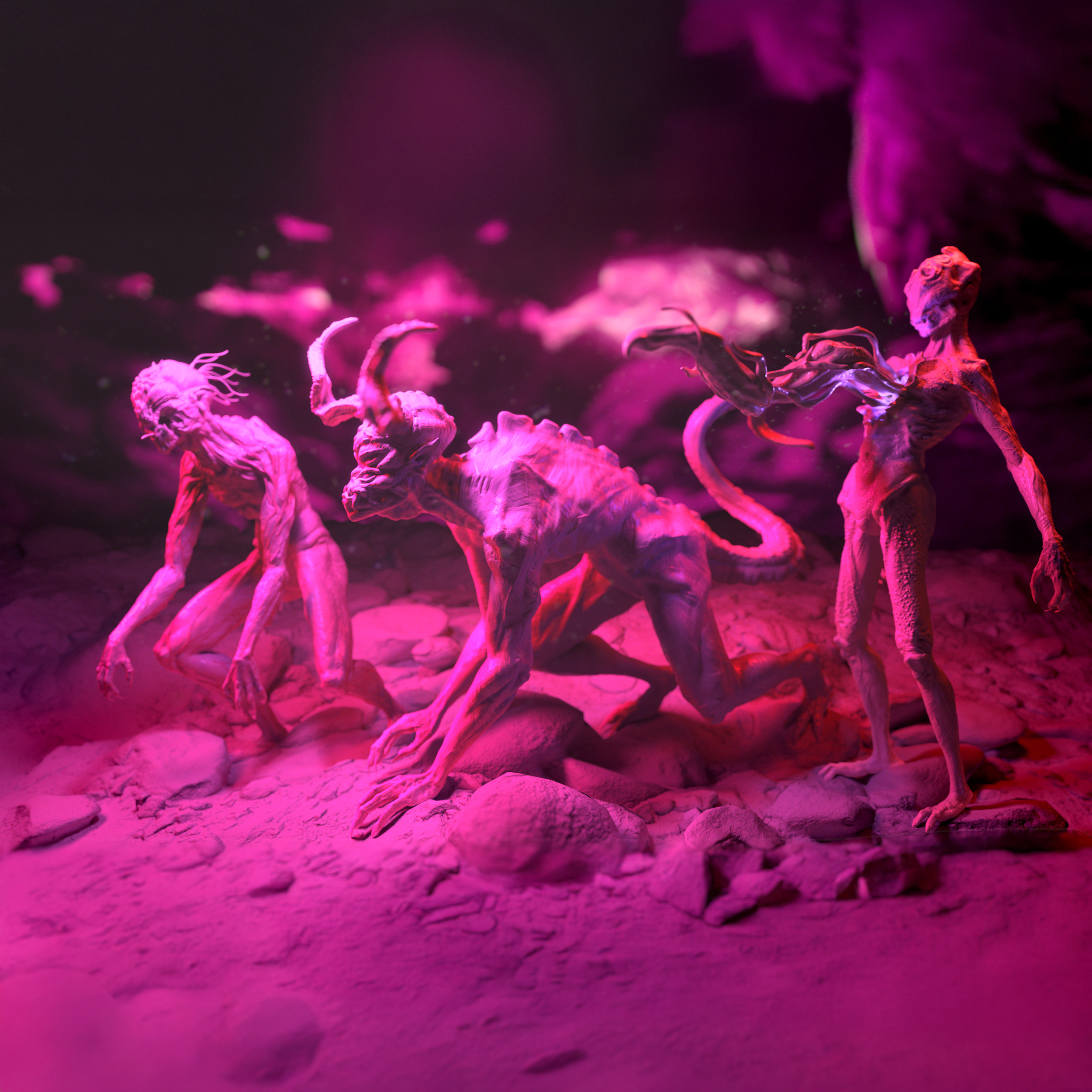 Spawn of the Abyss 3 Resin Creature STL Figures 3D print model_2