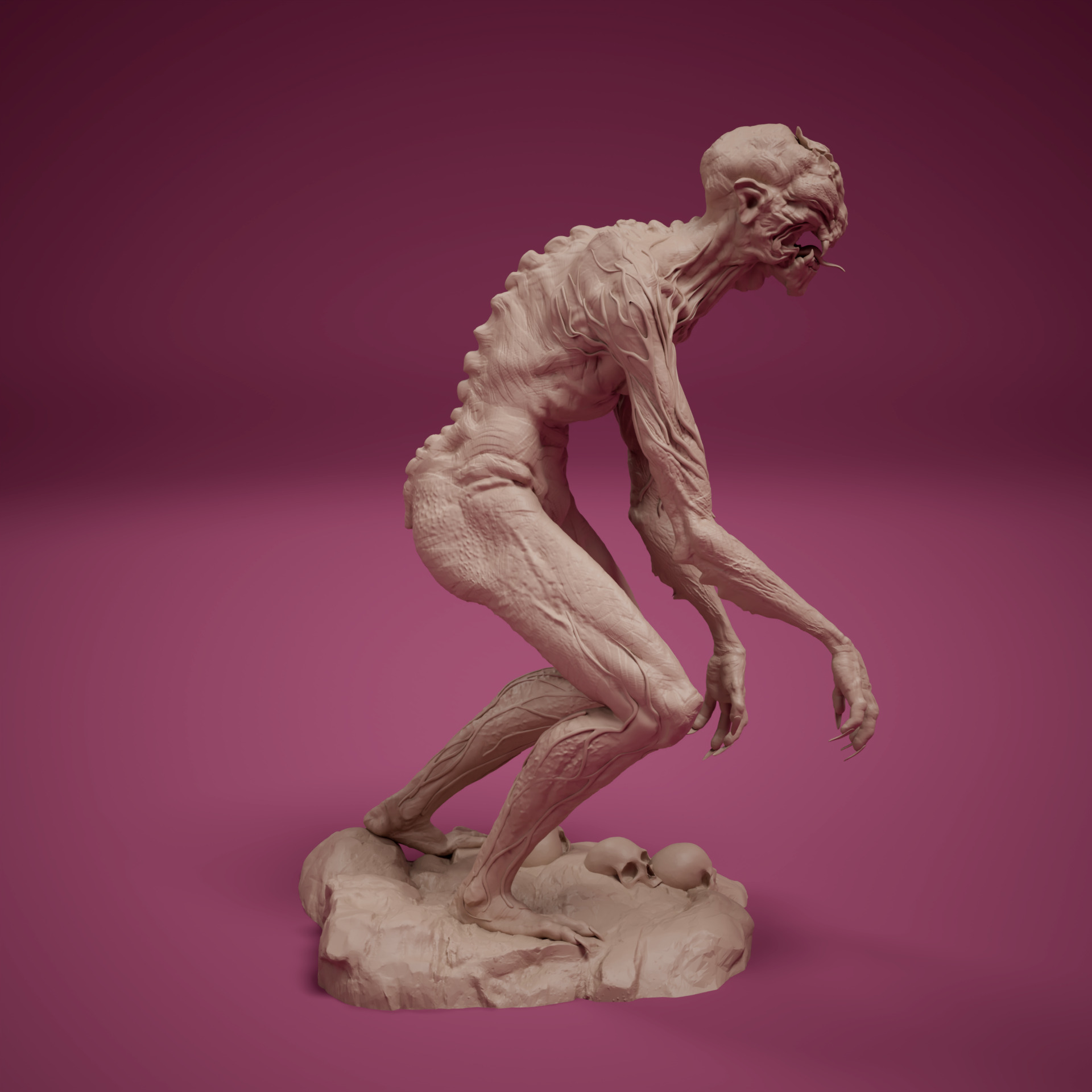 Spawn of the Abyss 3 Resin Creature STL Figures 3D print model_8