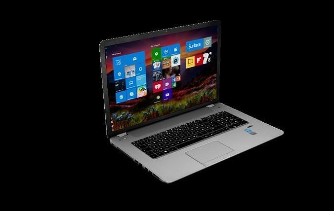 Laptop model Optimized - Game-Ready Low-poly 3D model