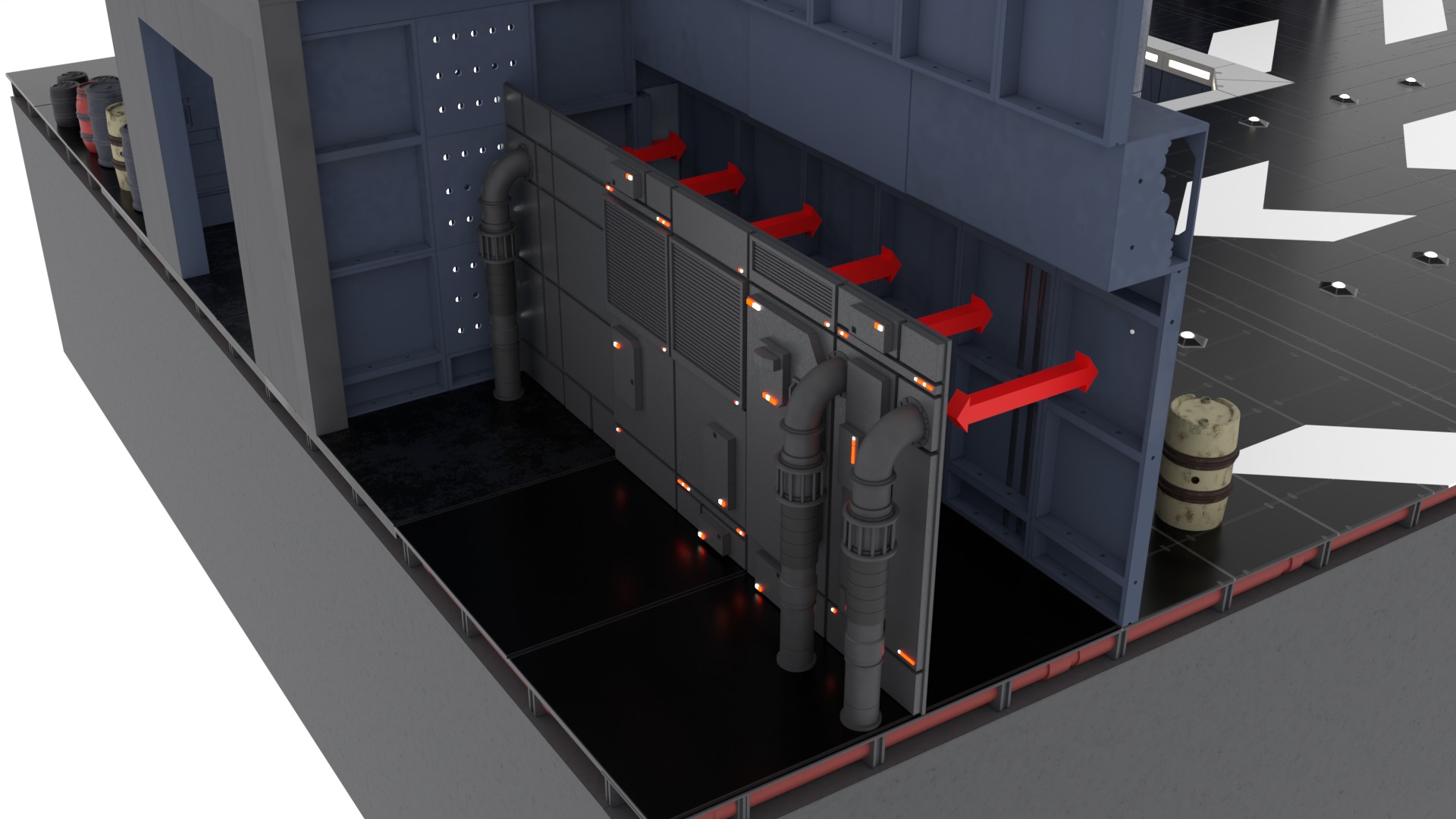 Set 1c - Death Star Control Engineering 1-6 scale Hottoys  3D Model Collection_73