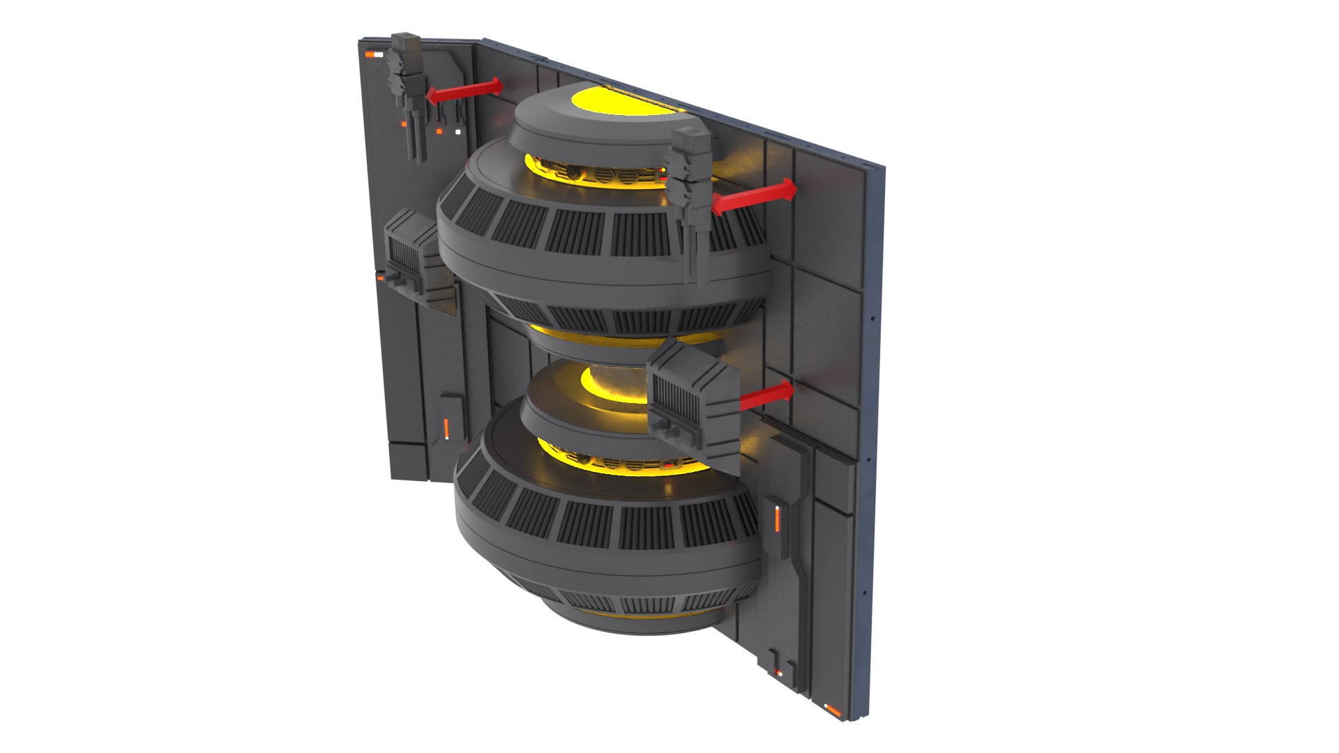 Set 1c - Death Star Control Engineering 1-12 scale Blackseries  3D Model Collection_21