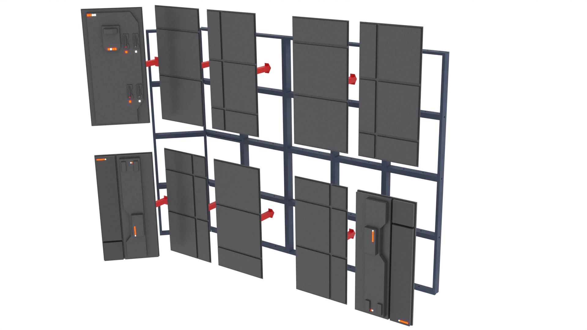 Set 1c - Death Star Control Engineering 1-12 scale Blackseries  3D Model Collection_18