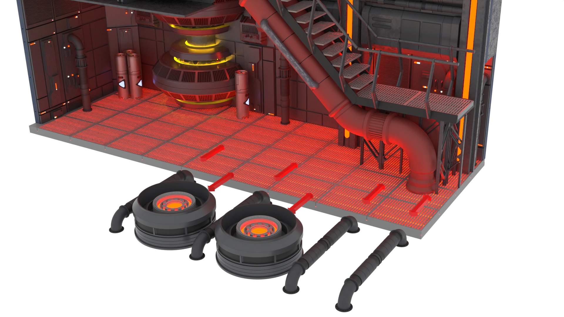 Set 1c - Death Star Control Engineering 1-12 scale Blackseries  3D Model Collection_83