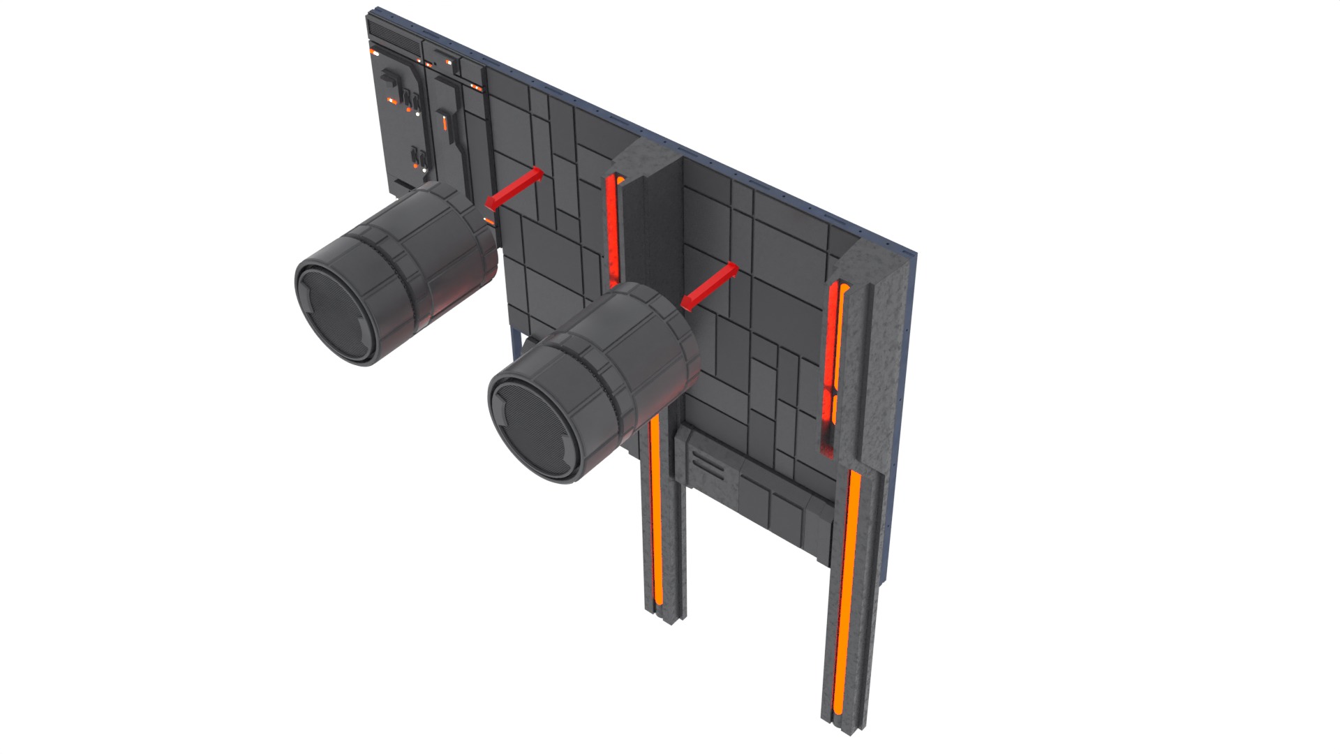 Set 1c - Death Star Control Engineering 1-12 scale Blackseries  3D Model Collection_31