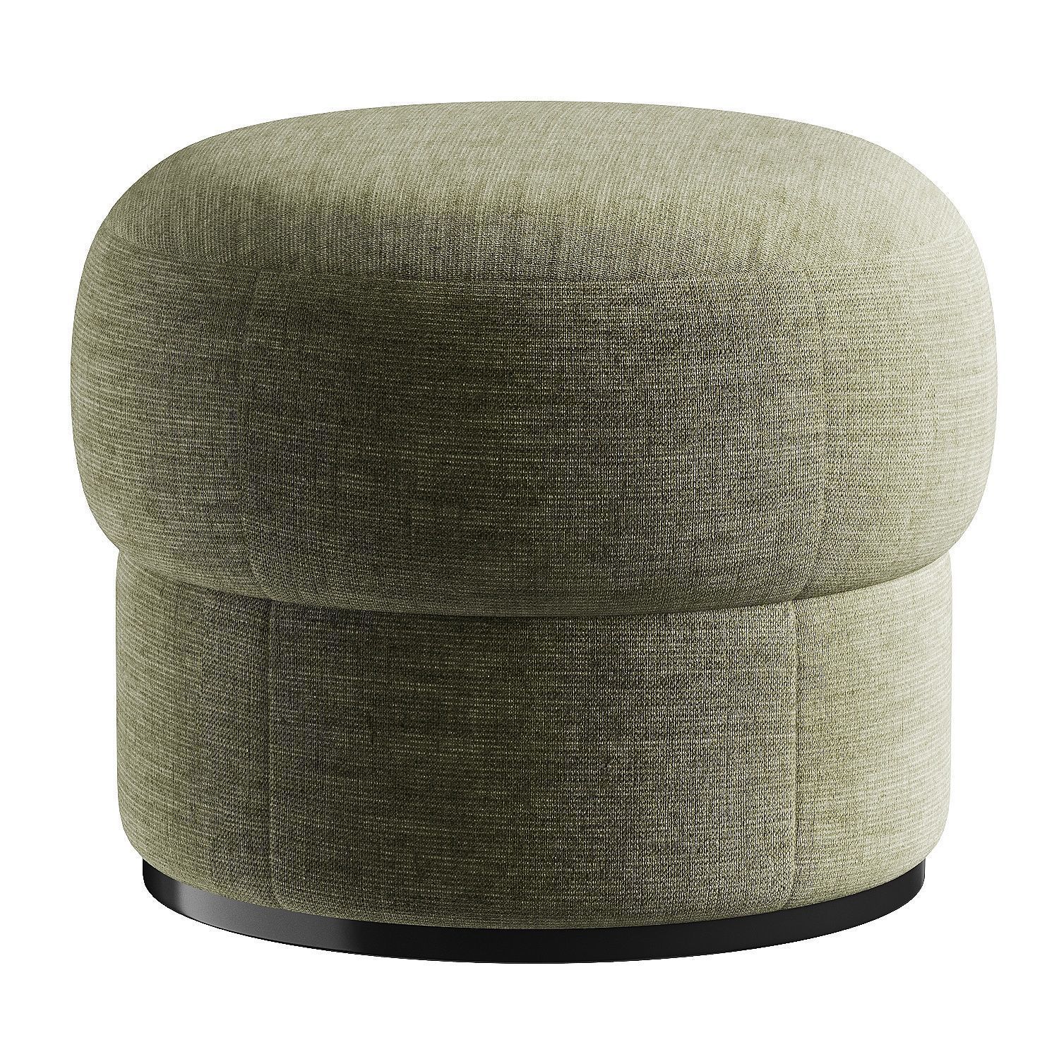 pouf round 3 3D model_2