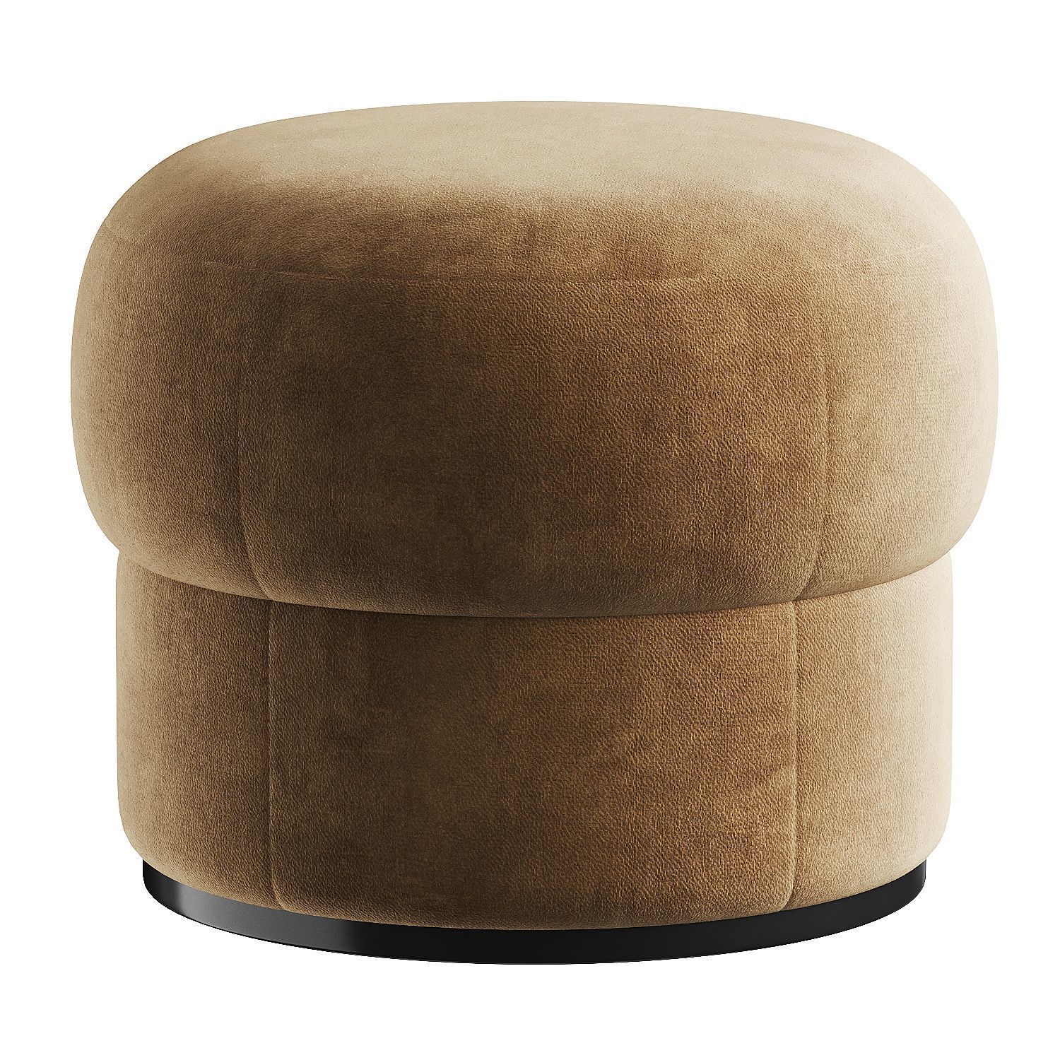 pouf round 3 3D model_1
