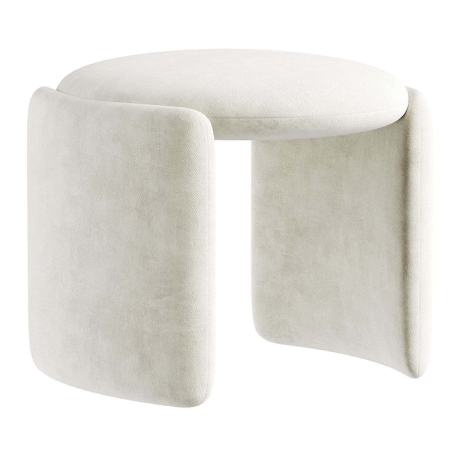 pouf green 3D model_5