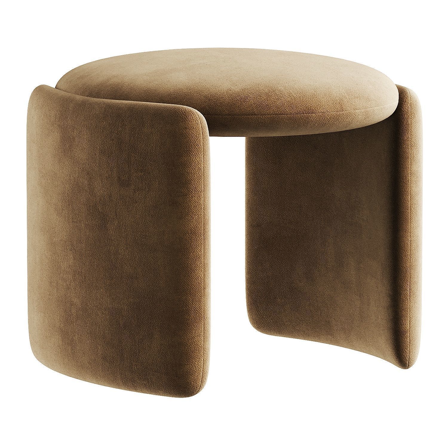 pouf green 3D model_1