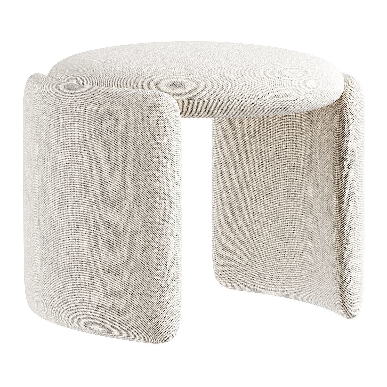 pouf green 3D model_4