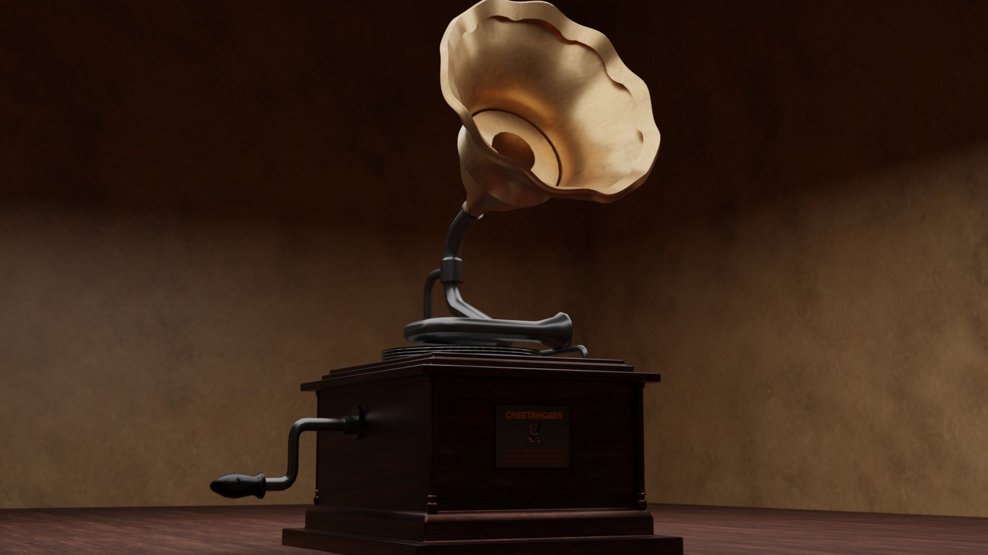 Gramophone Free 3D model_1