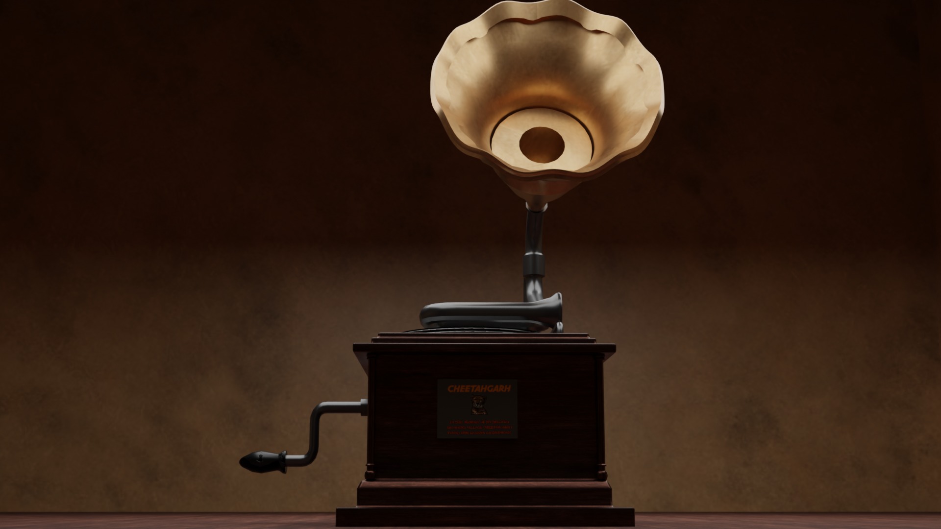 Gramophone Free 3D model_2