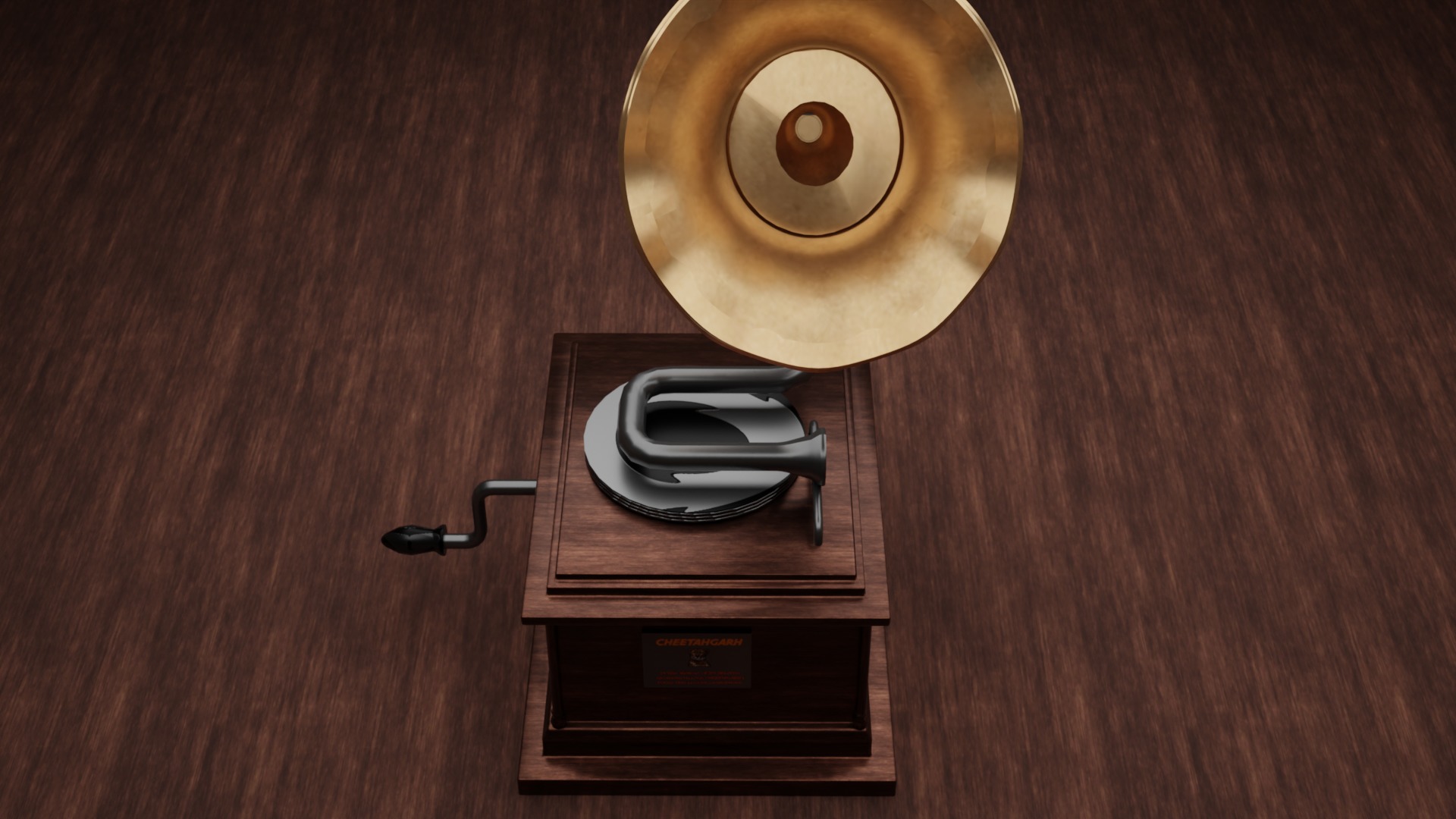 Gramophone Free 3D model_3