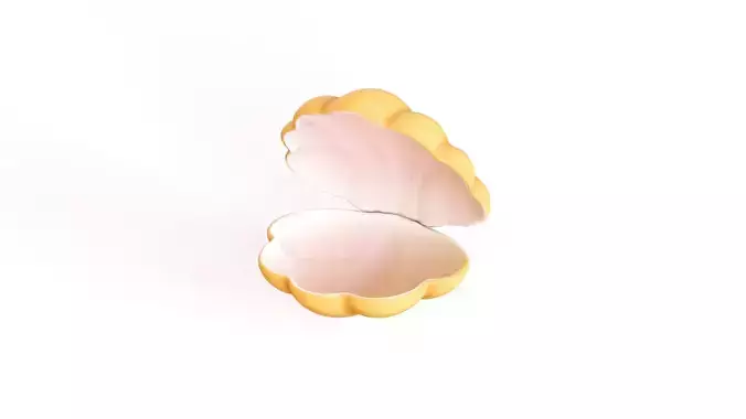 Sea Shell 02 Low-poly 3D model