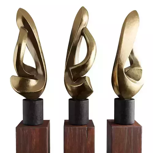 Absract Harp modern sculpture