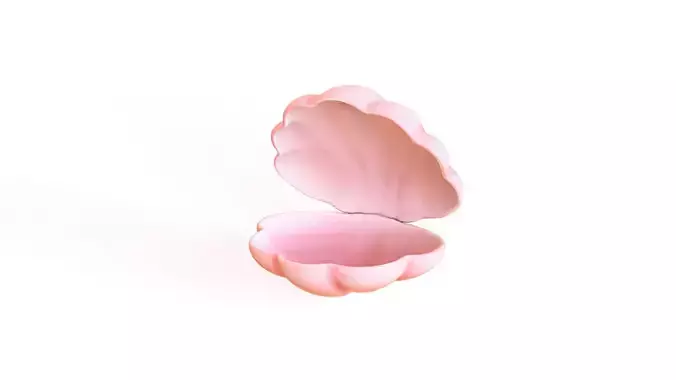 Sea Shell 04 Low-poly 3D model