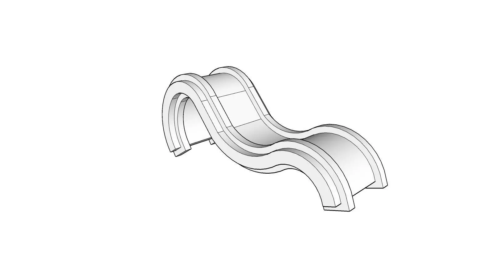 Sunlounger 3D print model_0