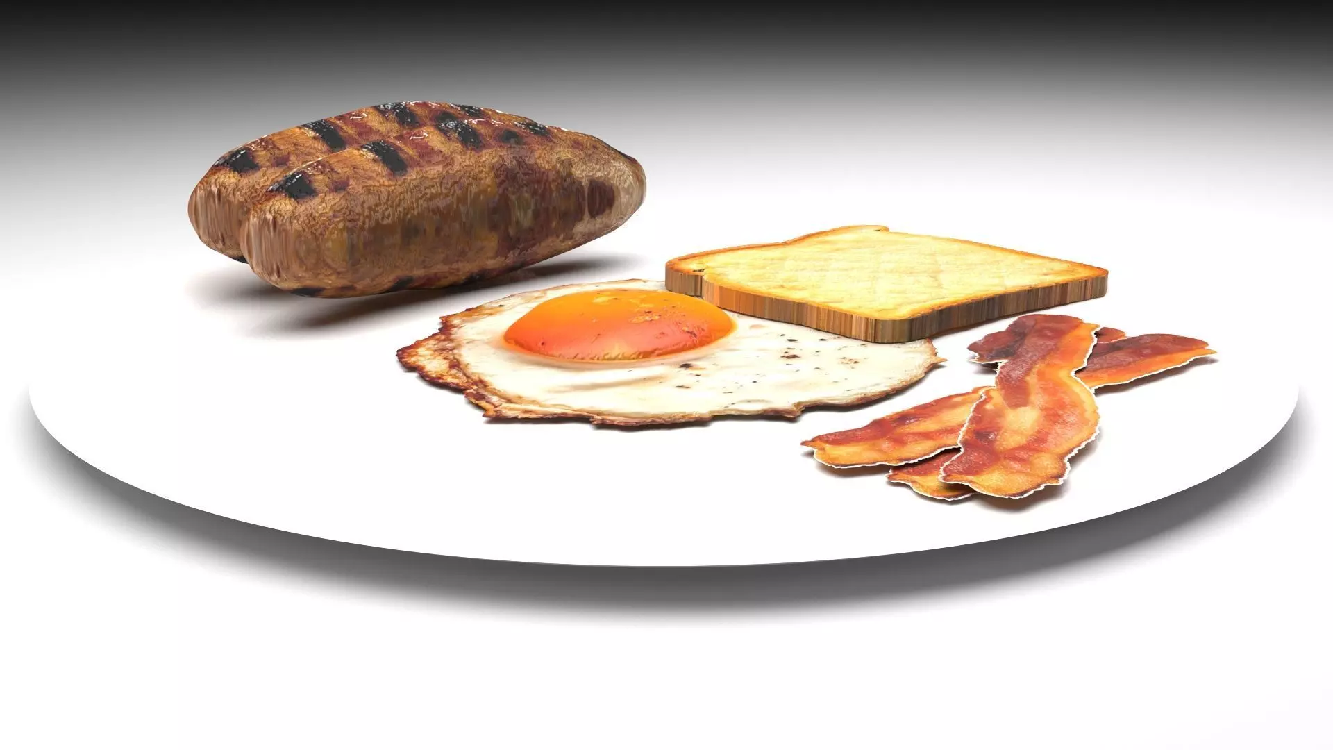 American Breakfast 3D model