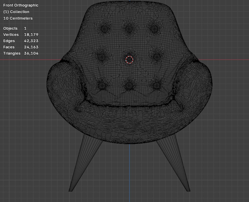 leather chair 3D model_2