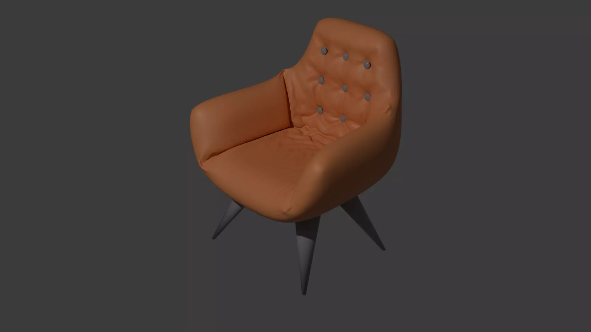 leather chair 3D model_0