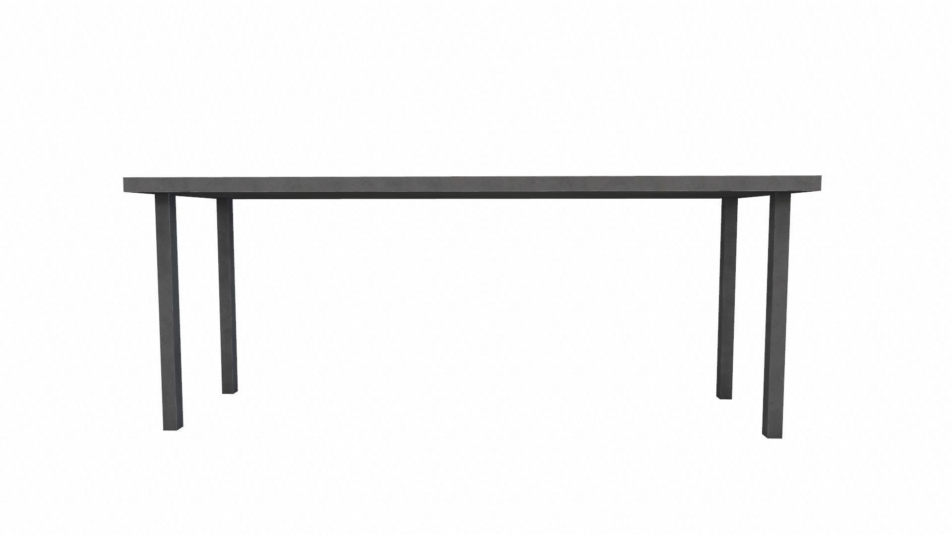 Table Low-poly 3D model_2