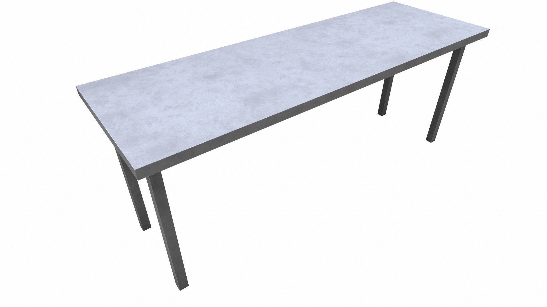 Table Low-poly 3D model_3