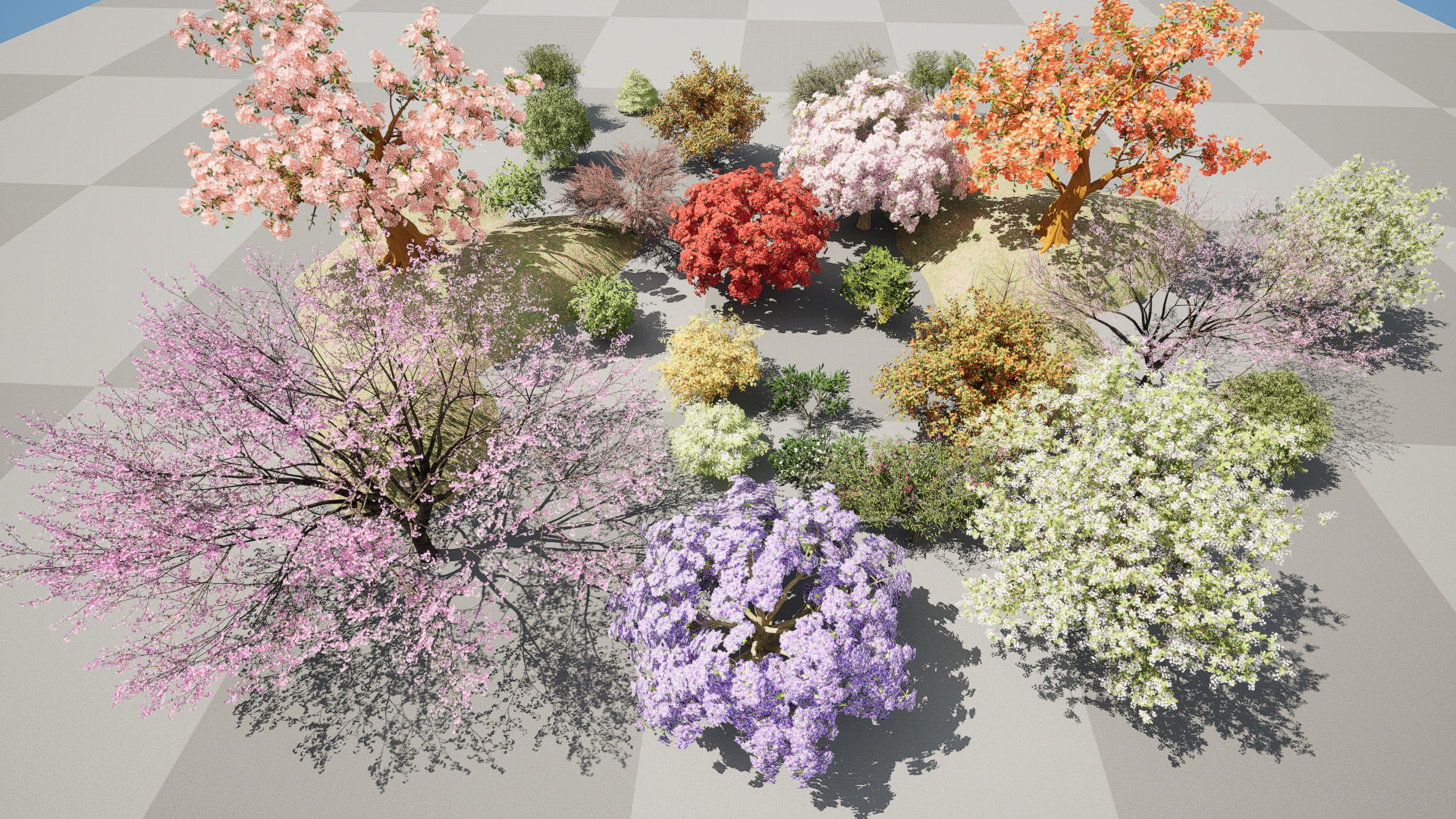 Flowering Trees 3d Pack 3D model_3
