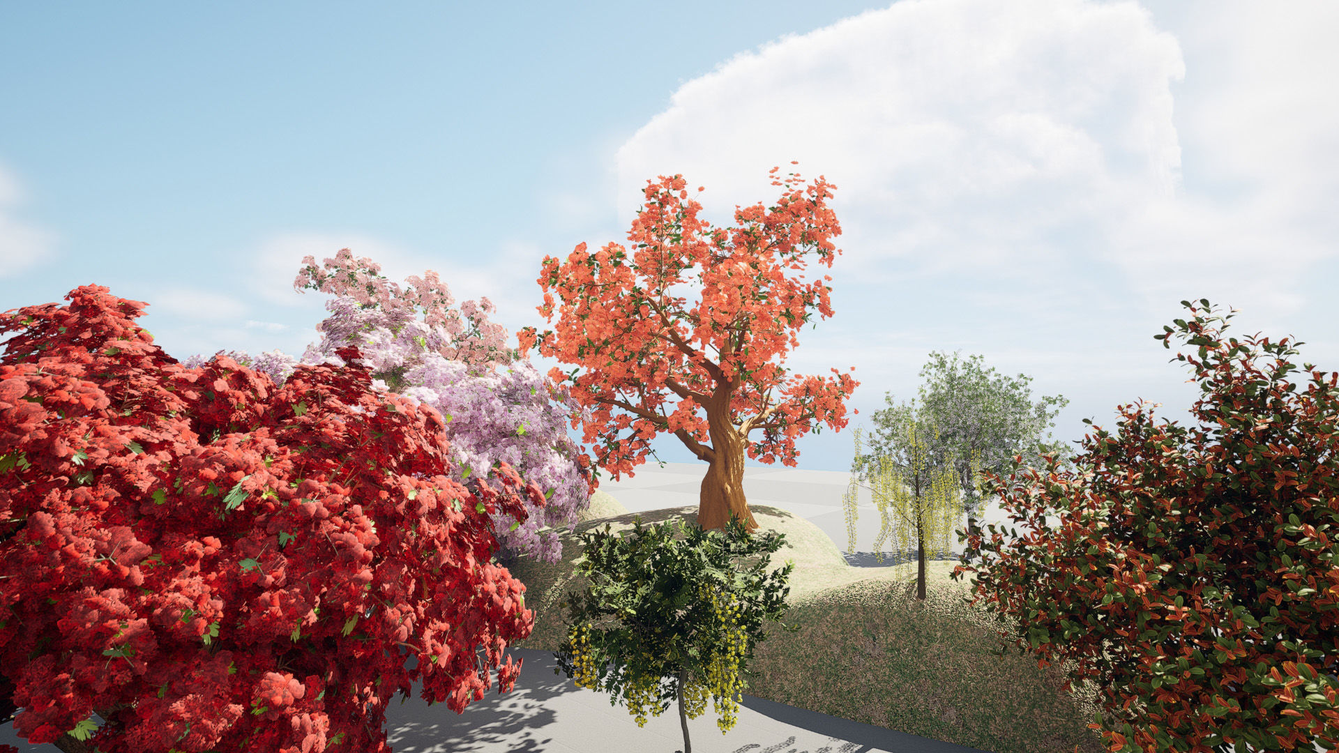 Flowering Trees 3d Pack 3D model_6