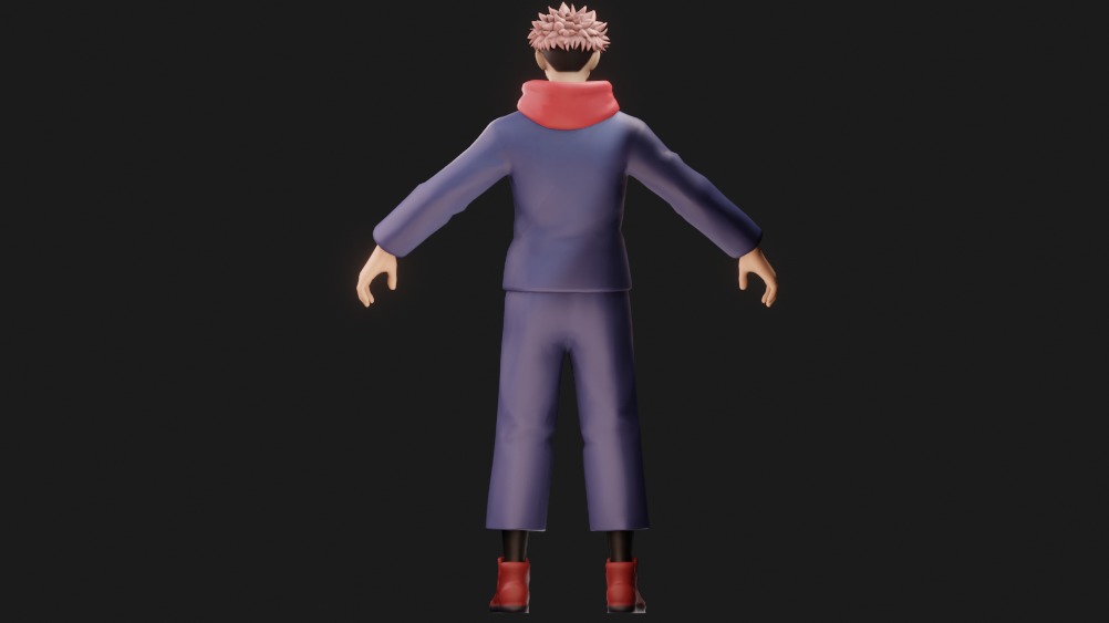 Yuji Itadori 3D model_2