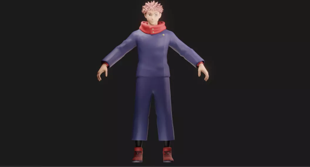 Yuji Itadori 3D model_0