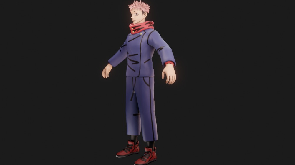 Yuji Itadori 3D model_5