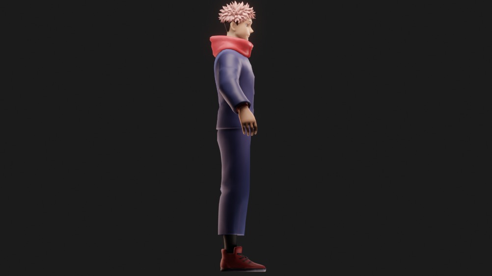 Yuji Itadori 3D model_3