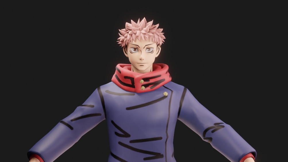 Yuji Itadori 3D model_10