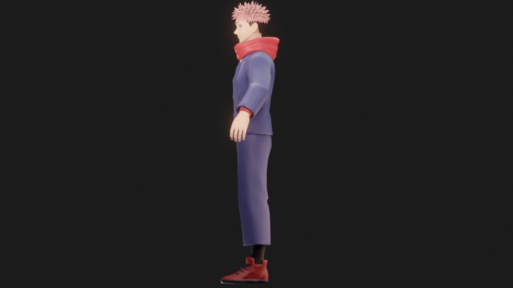 Yuji Itadori 3D model_1