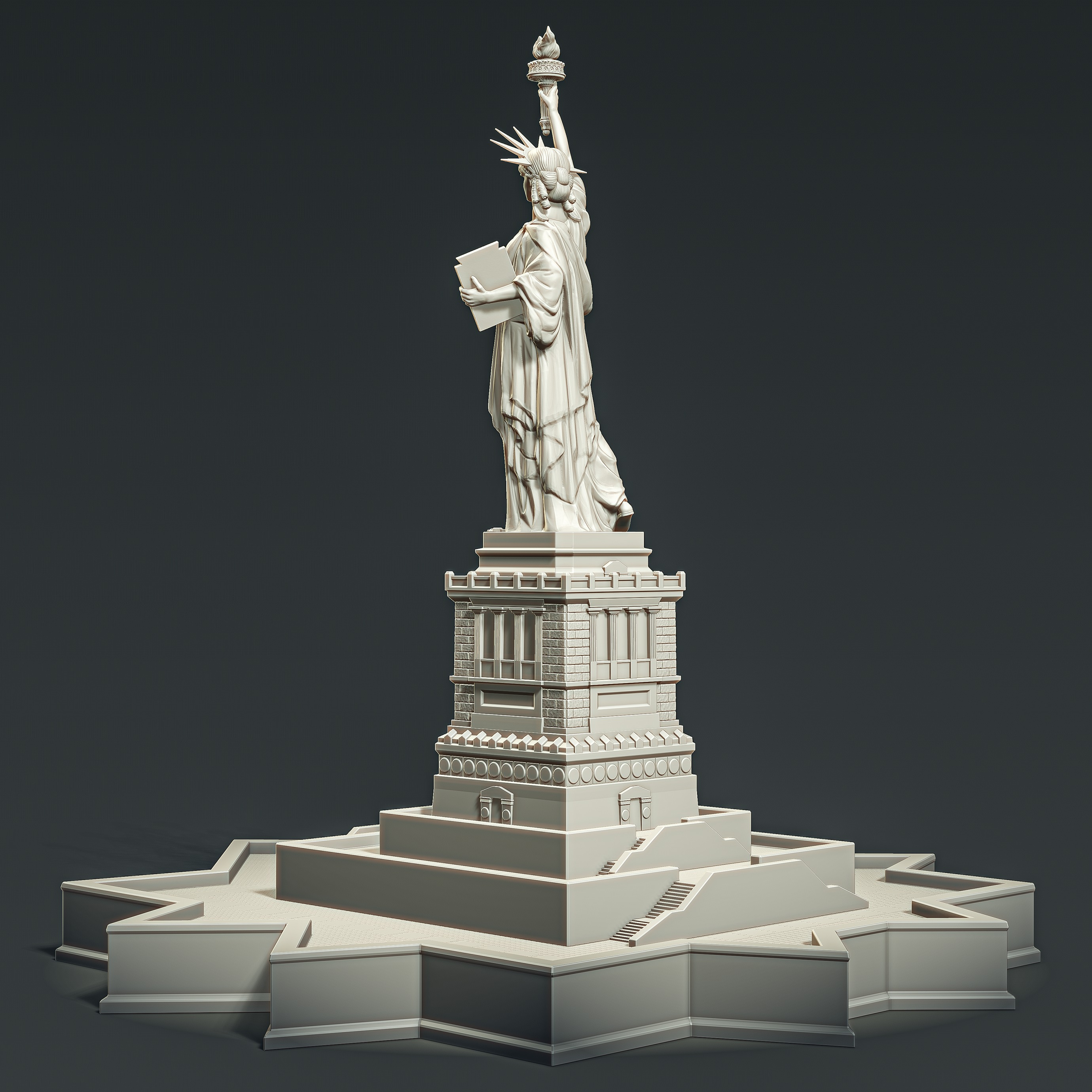 Statue of Liberty RoZ 3D print model_11